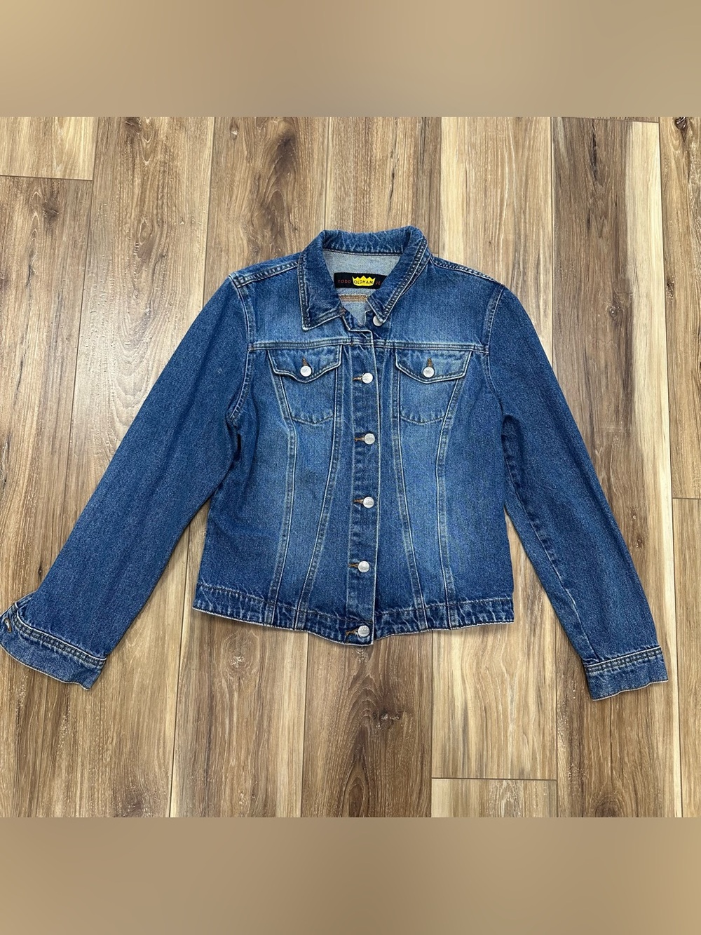 Vintage 90s Todd Oldham Jeans 100% Cotton Denim Jacket, Women’s Large